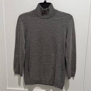 Tory Burch Gray Turtleneck Cashmere Sweater